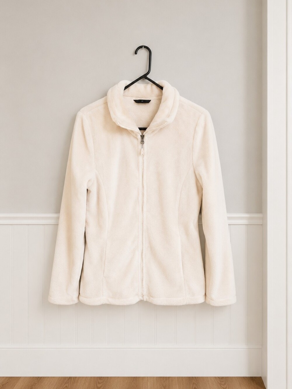 Heatkeep Cream Full-Zip Faux Fur Jacket